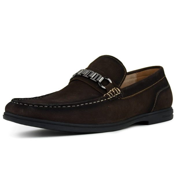 Asher Green Mens Loafers Genuine Leather /& Suede Driving Shoes